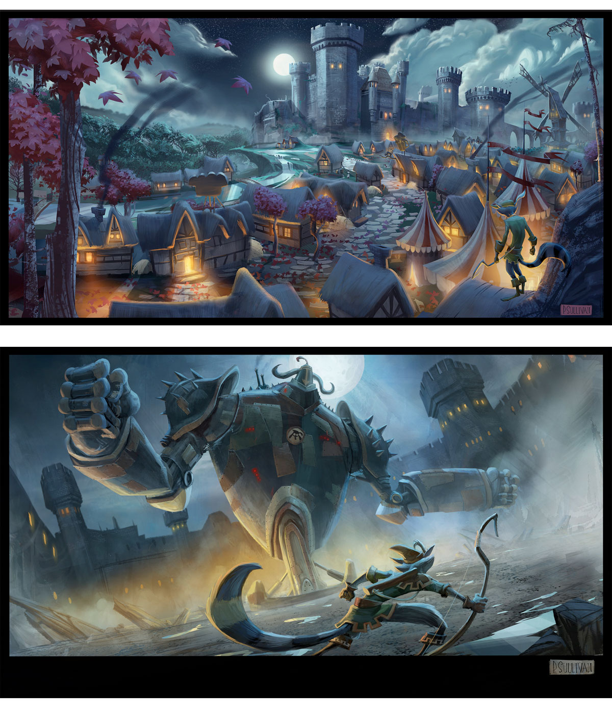 Artes do game Sly Cooper Thieves in Time, por Paul Sullivan - THECAB