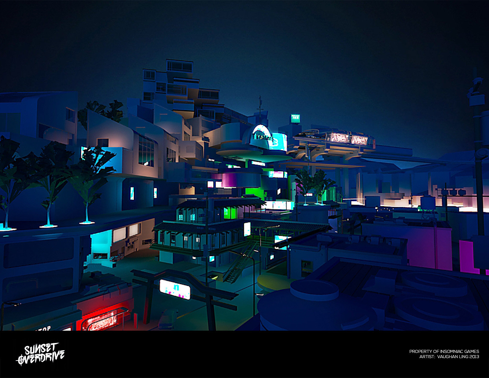 ArtStation - Sunset Overdrive Early Environment Concepts