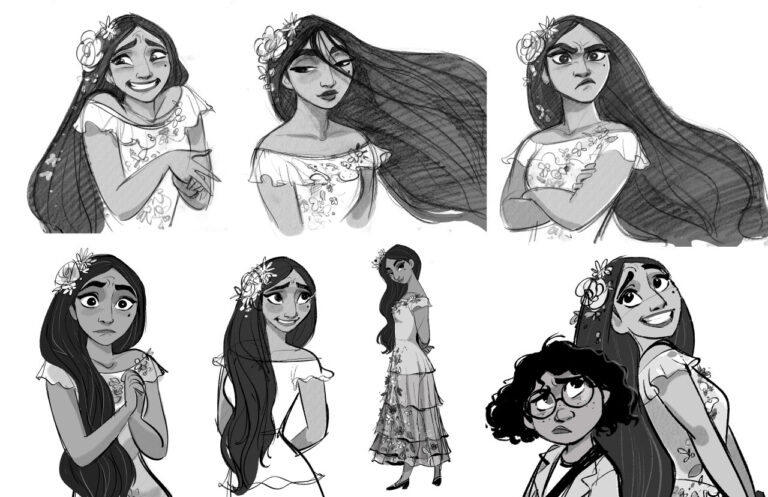 Character Designs de Jin Kim para Encanto, dos estúdios Disney - THECAB