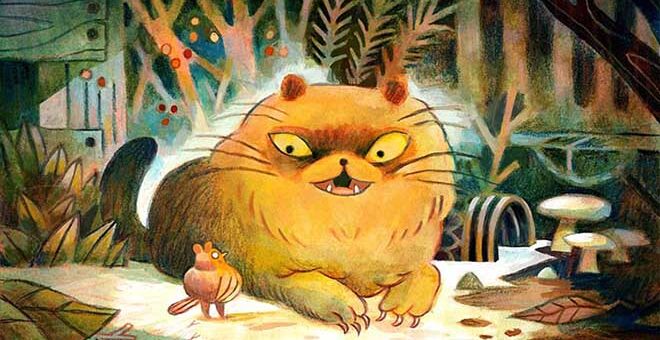 concept art from stop motion animated short robin robin, produced by Aardman Studio